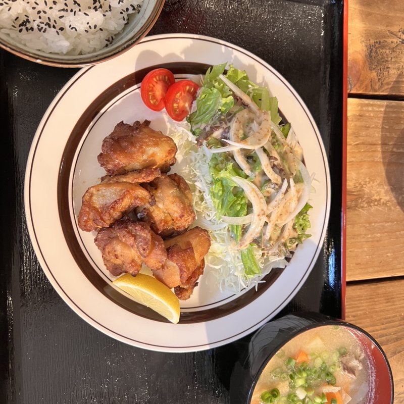 ザンギ定食(ハーフ タイム カフェ （Half Time Cafe）)