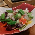 鮪の油とオクラのサラダ(鮨 波づき)