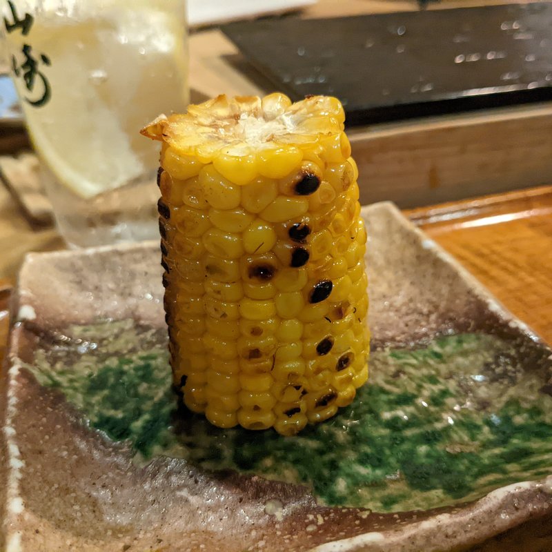 焼きもろこしバター正油(鮨 波づき)