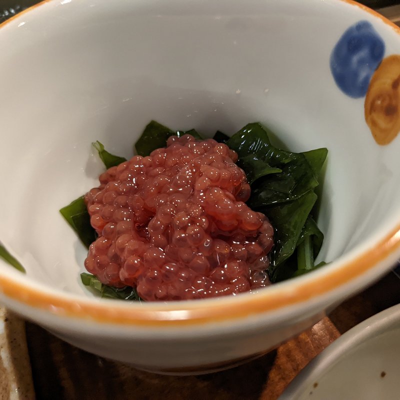 鱒の子筋子(鮨 波づき)