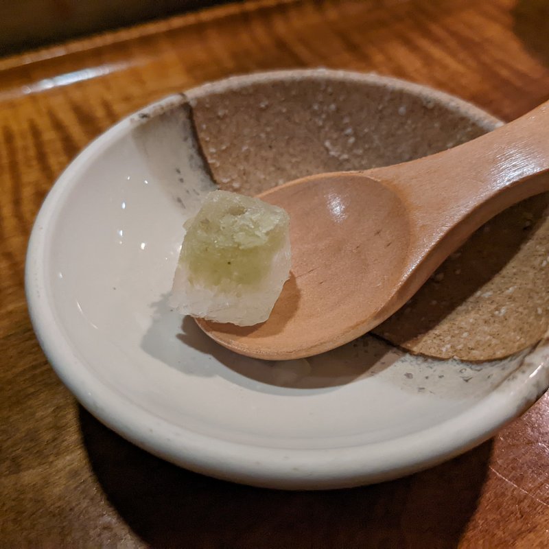 わさびシャーベット(鮨 波づき)