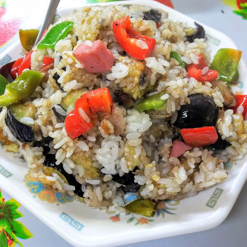 茄子バター炒飯(龍王)