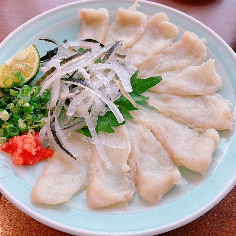 ふぐの刺身(江戸東京寿し常 東京ソラマチ店)