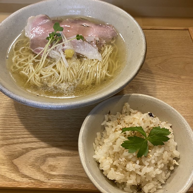 鯛飯セットしお(真鯛そば はなたば)