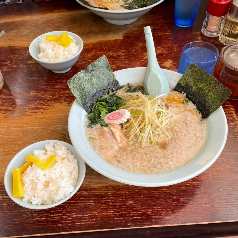 ネギラーメン、半ライス(ラーメンショップ 境店 )