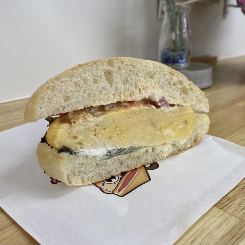 厚焼きたまごサンド(さんぽぱん 大須)