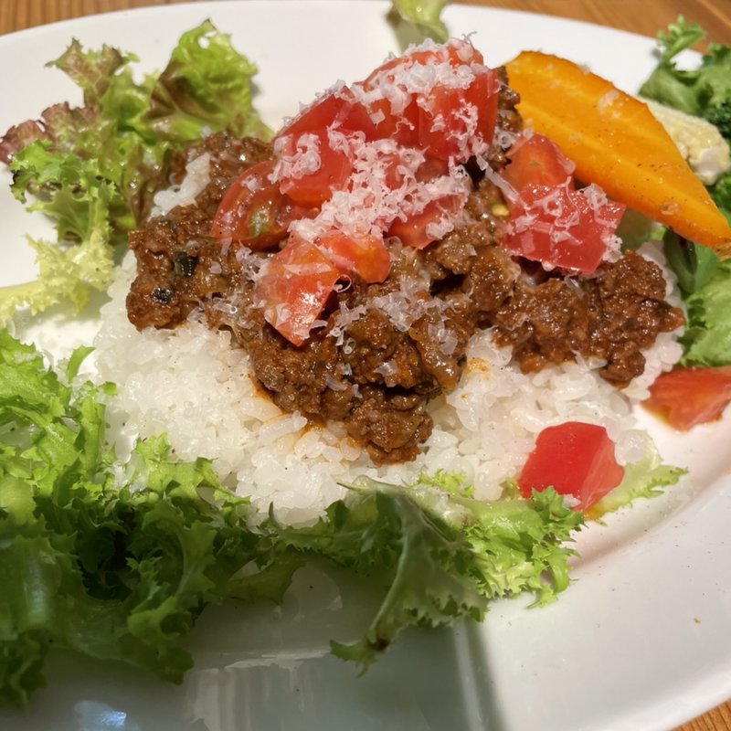 鹿肉のタコライス(TINY GARDEN 蓼科)