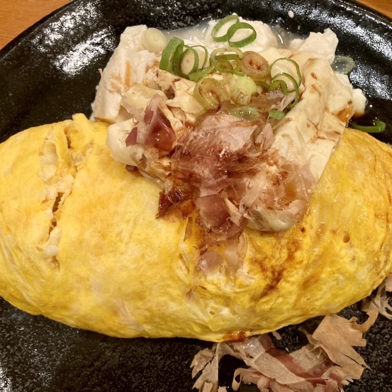 京都産湯葉と豆腐のオムライス(Pダイニング 京都アバンティ店 （ピーダイニング）)