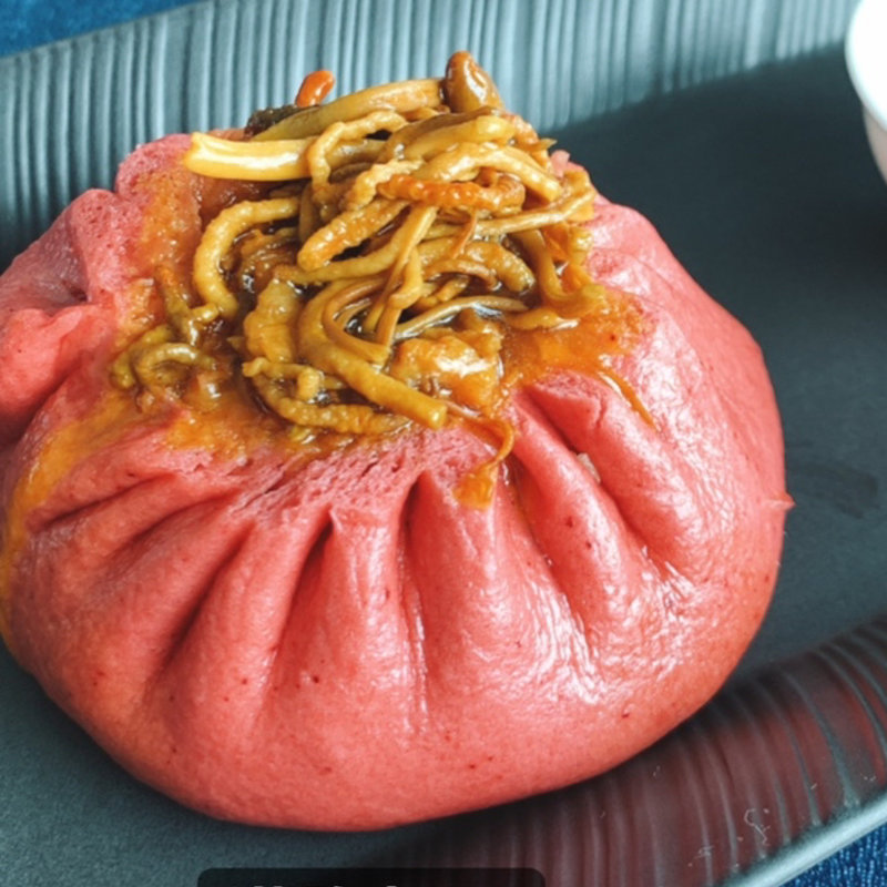 満腹饅頭(チャイナブルー)