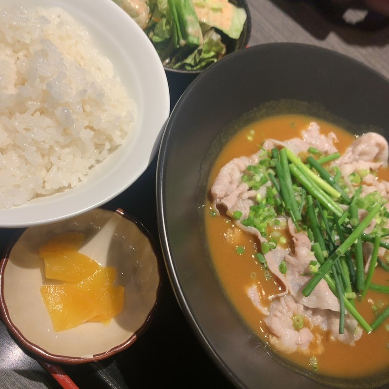 豚しゃぶカレー定食(実之和 六本木店 （みのわ）)