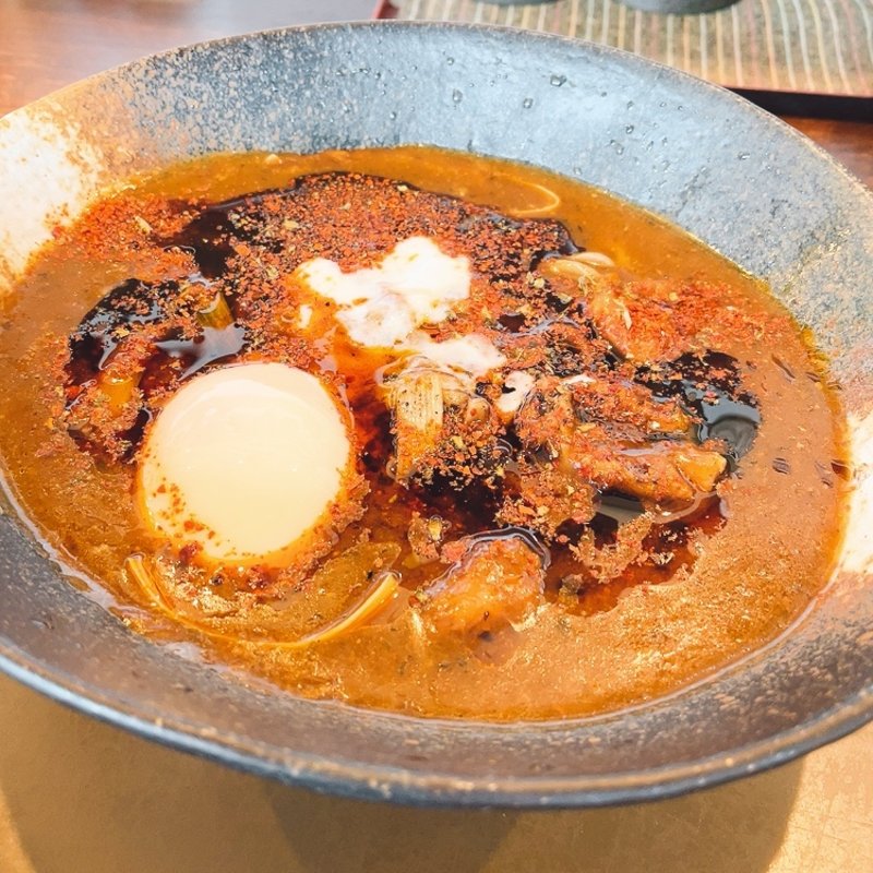 特製カレー南蛮　さとやま活火山　田舎そば　からさニセコ(蕎麦さとやま)