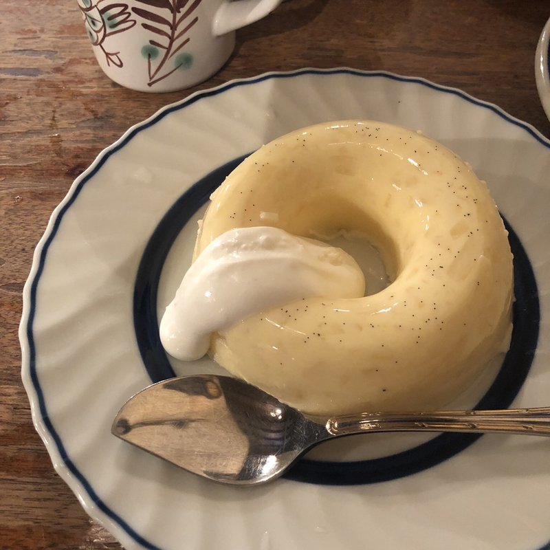 桃のババロア(珈琲亭 七つ森)