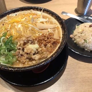 吟醸味噌ラーメン　チャーハンセット(吟醸味噌らーめん まごころ亭)