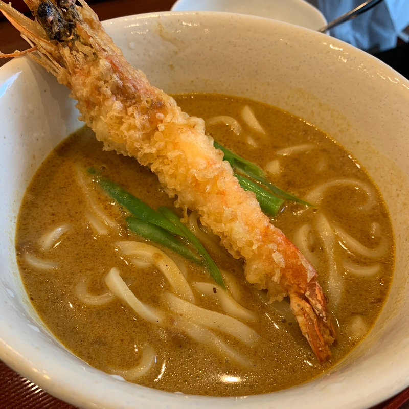 えび天カレーうどん(古奈屋 巣鴨本店)
