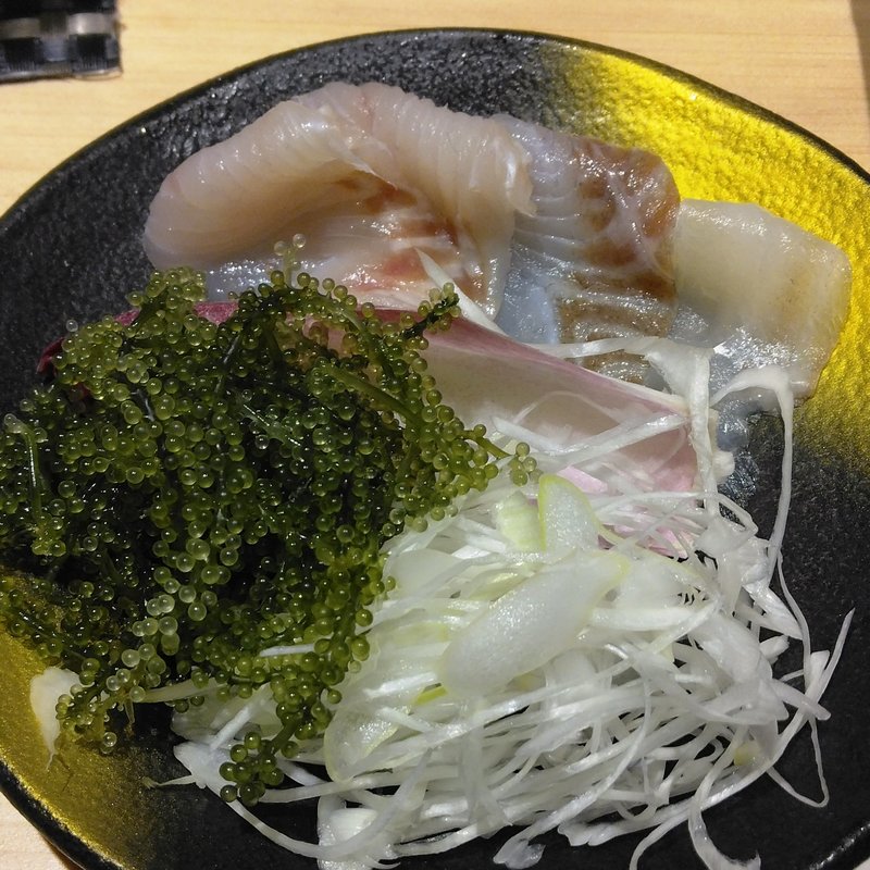 スズキのしゃぶしゃぶとあらい(横浜 鮨 ふくじゅ)