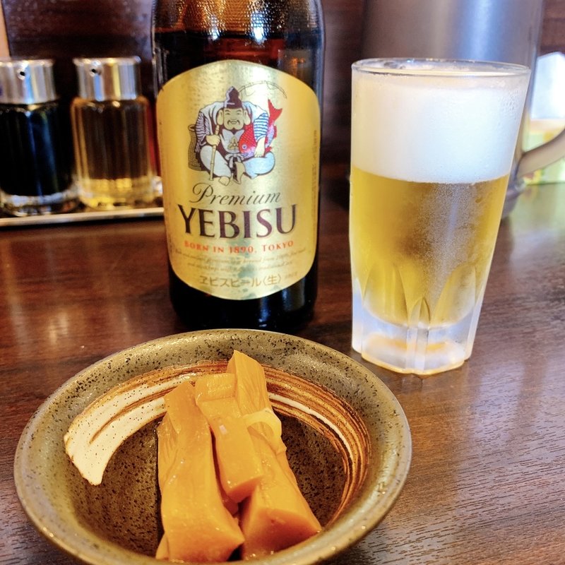 瓶ビール(エビス中瓶)(ラーメン いっとうや )