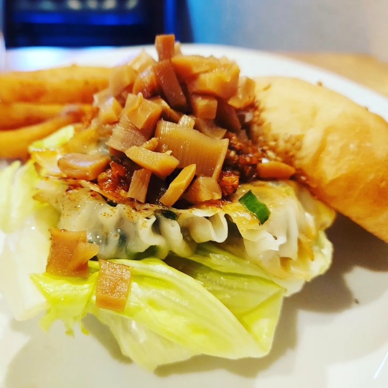 ダンプリングバーガー(アオラニカフェ)