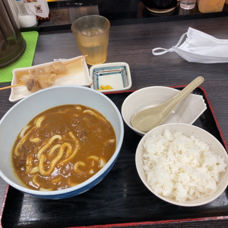 カレーぶっかけうどん小ライスセット(資さんうどん 宇佐町店)
