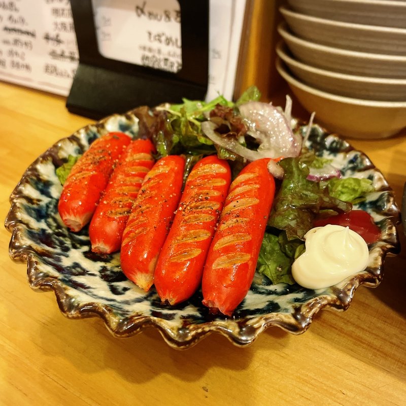 赤ウインナー(鉄板・粉もん酒場 sambu（サンブ）)