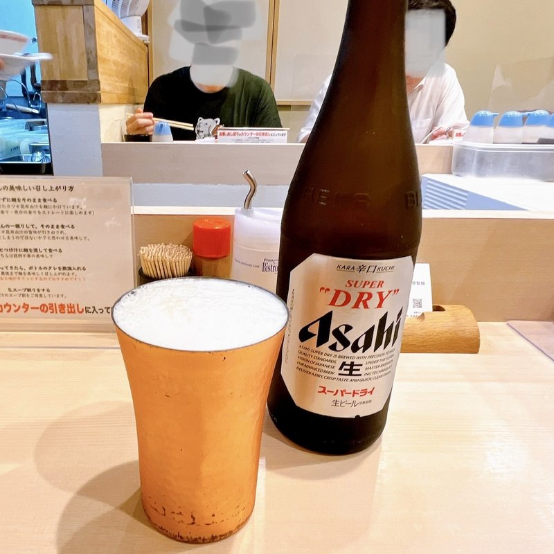 スーパードライ中瓶(つけめん 金龍)