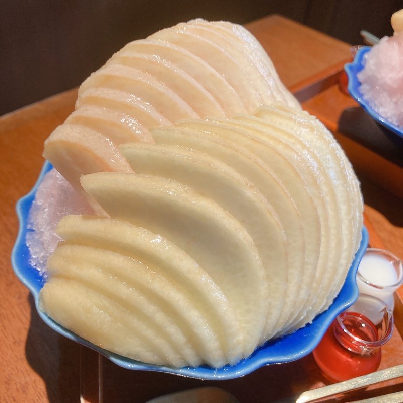 桃のかき氷(nostos広島)