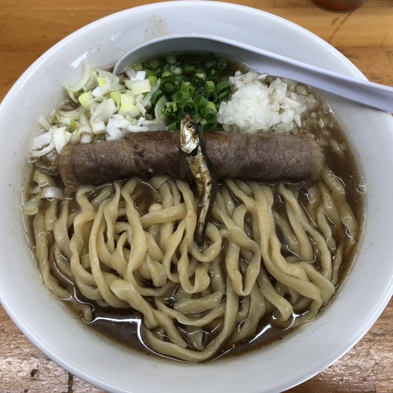牛と煮干しの醤油そば(間借りらぁ麺さかいさん)