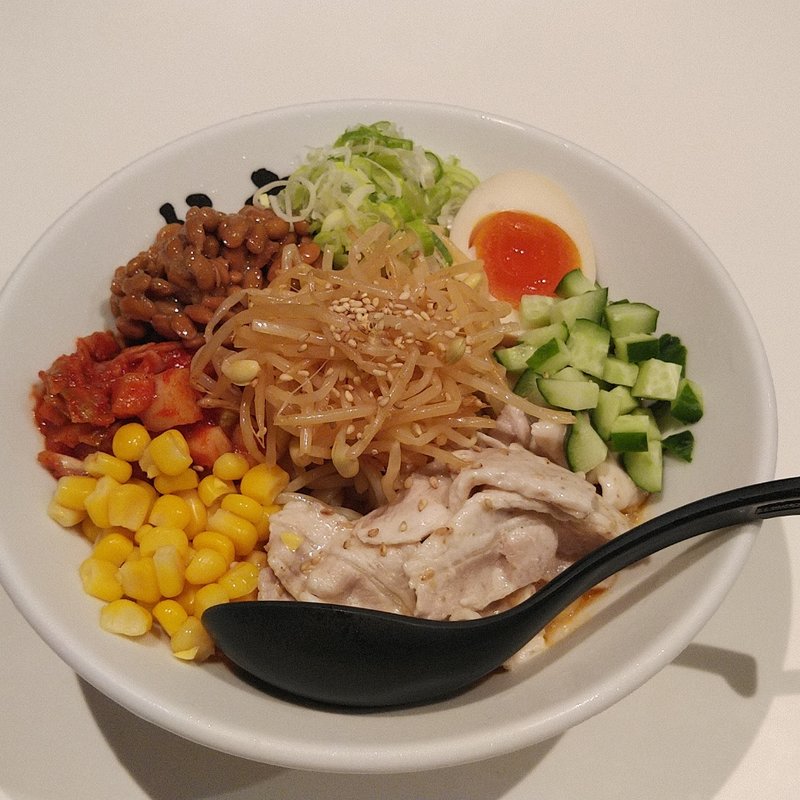 冷製豚しゃぶキムチ納豆(柳家一関店)