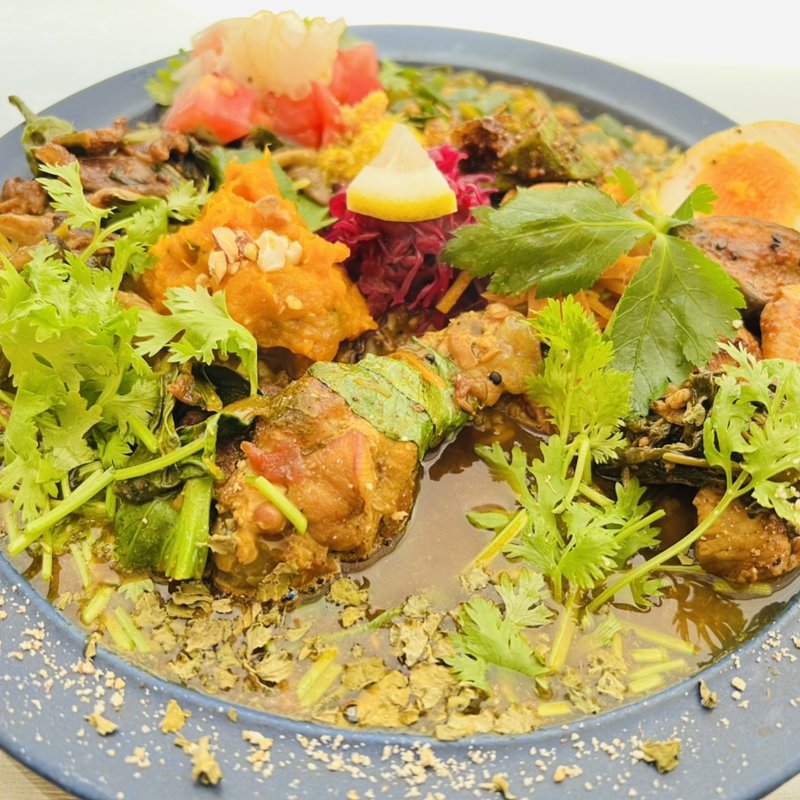 本日のカレー全部のせ（2種あいがけ）(The CRAFT NAMBA スパイスカレー)