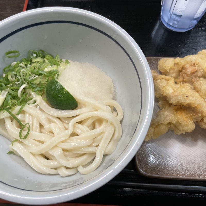 冷やしとり天おろし醤油(おにやんま 新橋店)