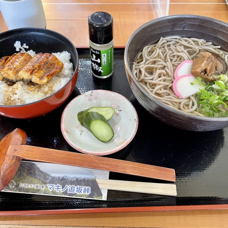 蕎麦と小うなぎ丼のセット(道の駅 マキノ追坂峠 （マキノオッサカトウゲ）)