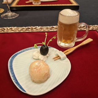 ビールと枝豆(坊千代)