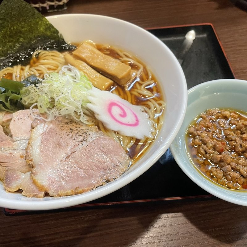 中華そば　台湾ミンチトッピング(つけ麺丸和 春田本店)
