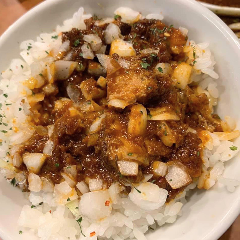 スパイシー肉飯(スパイス・ラー麺卍力　西葛西店)