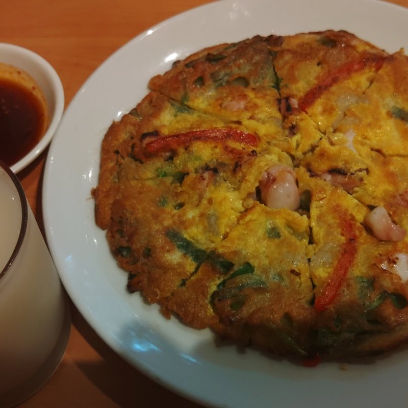 海鮮チヂミ(韓国家庭料理屋 心の故郷

)