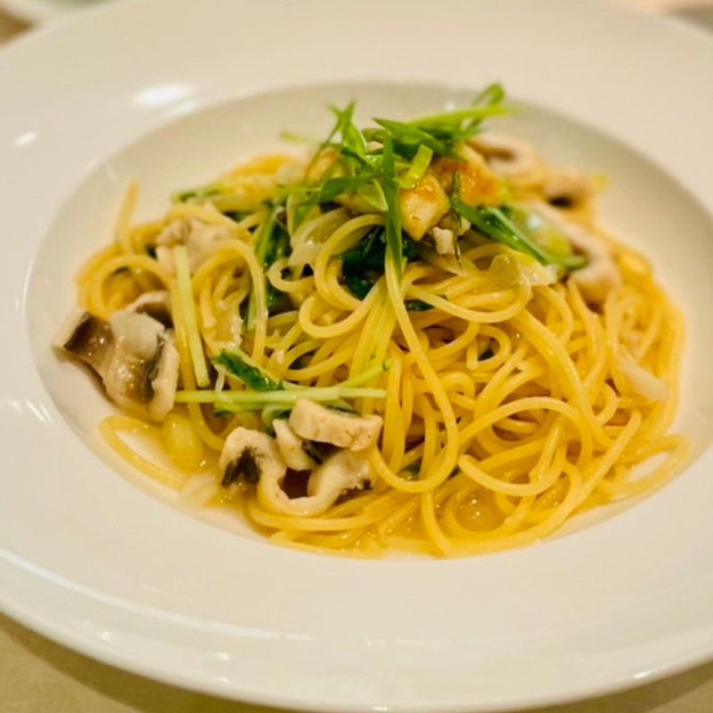 ランチBコース　穴子のペペロンチーノ(宮島 レ・クロ)