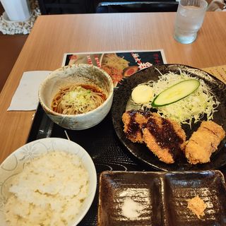牛カツAセット(里山製麺)