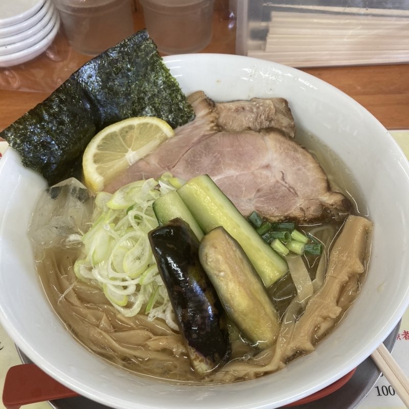 貝出汁の冷やし塩そば(栃木中華そば 神志)