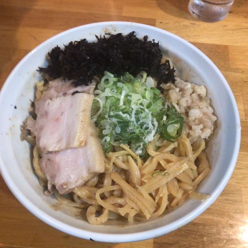 節背脂まぜそば(自家製麺 佐藤 )