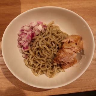 にぼにぼちーのの上(味付き替え玉)(煮干しNoodlesNiboNiboCino)