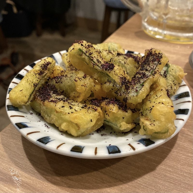 きゅうり天 紫蘇がけ(酒場 ブラジル 名駅本店)