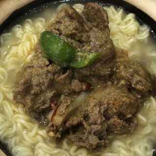 沙爹牛肉麵 (サテビーフ麺) セット(香港冰室)