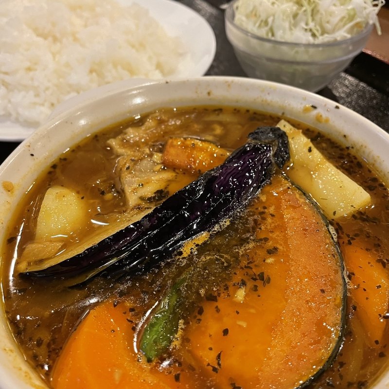 北海道チキンスープカレー(多摩境天然温泉 森乃彩 旬菜亭)