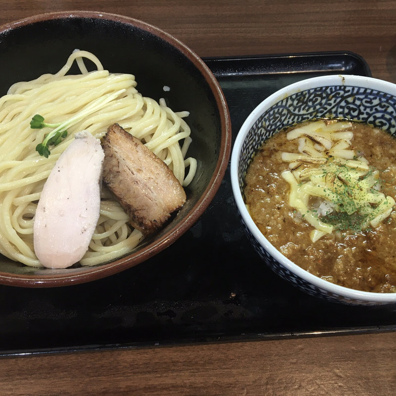 カレーチーズつけ麺(自家製麺 くまがい)