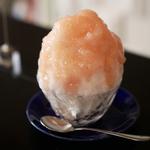 桃とカルダモンミルク(氷と喫茶 ivy)