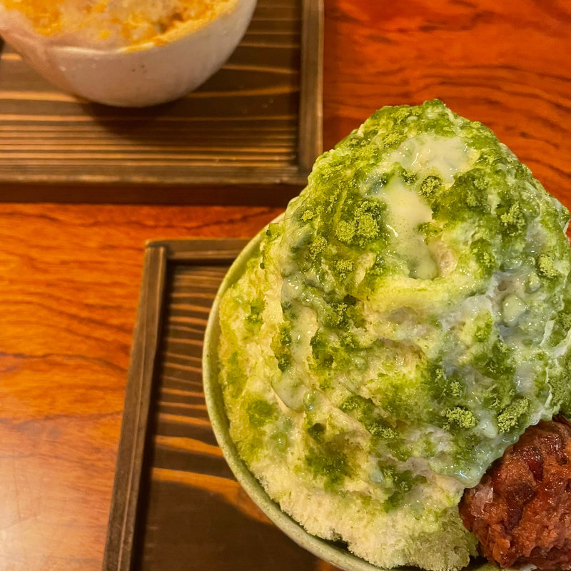 宇治抹茶かき氷(甘味処 あんみつ姫 （アンミツヒメ）)
