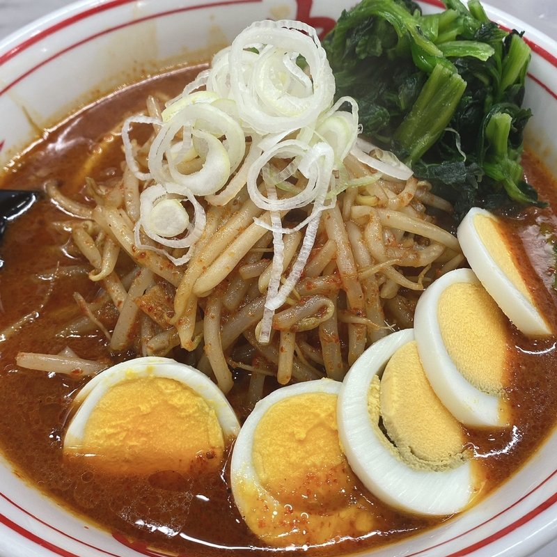 味噌卵麺(蒙古タンメン中本 目黒店 （もうこたんめんなかもと）)