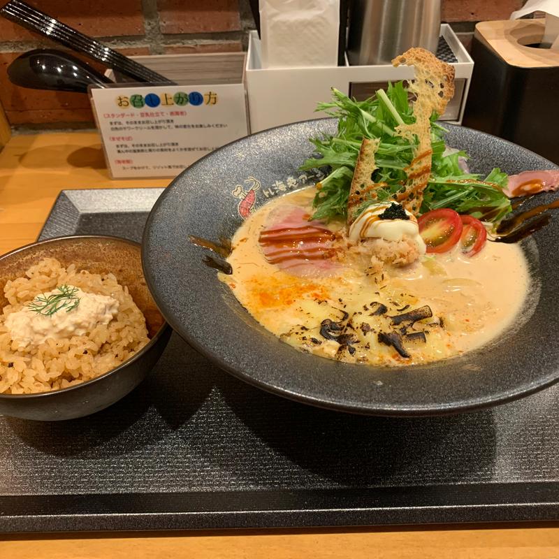 海老noodle豆乳仕立て(トレ海老ア〜ンnoodle)