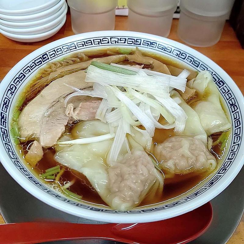 鯛と昆布と鰹のトリプルスープワンタン麺(醤油)(栃木中華そば 神志)