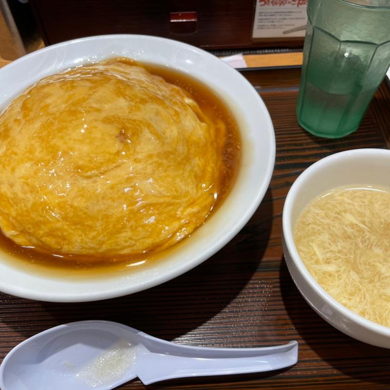 ふわとろ天津炒飯＋追い玉子(大阪王将 知立店)