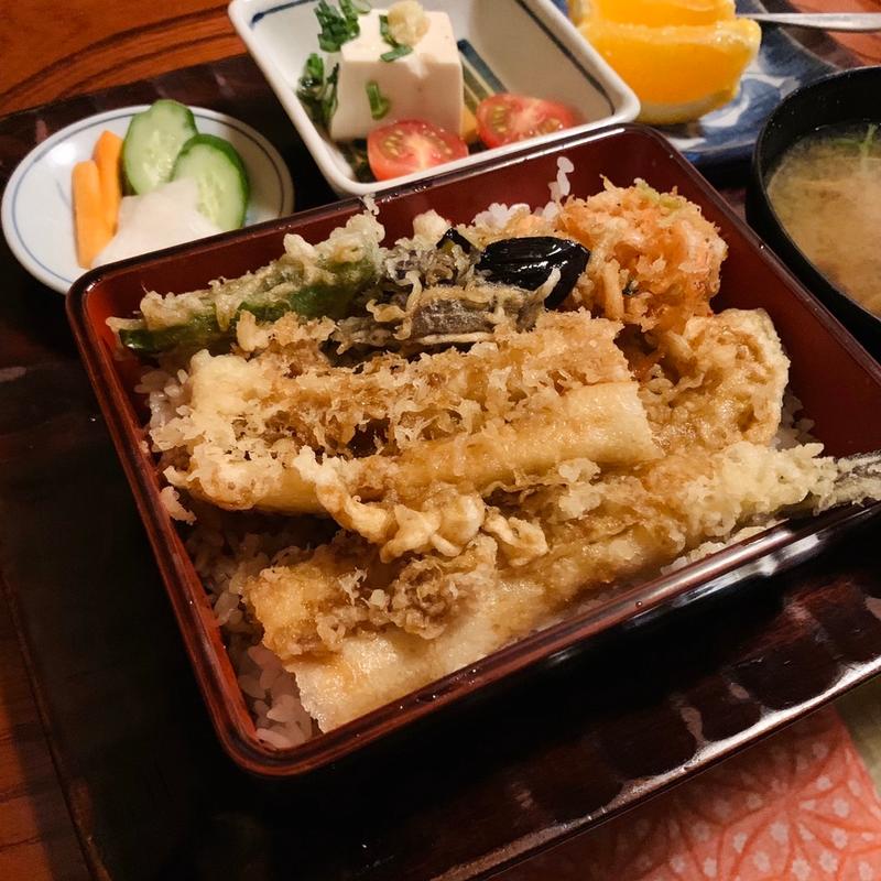 江戸前穴子天重(蕎麦処 多賀 （たが）)